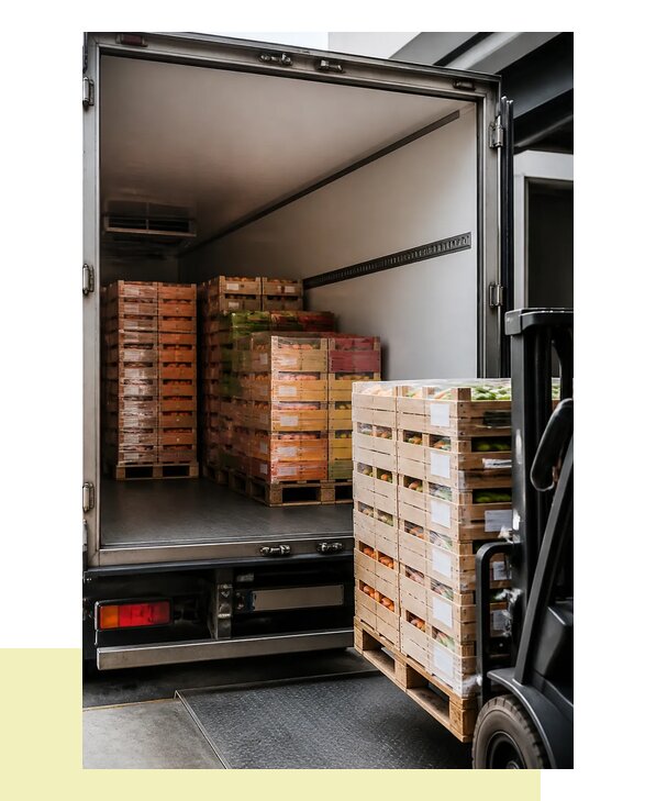 Перевозка сельхозпродукции на паллетах с доставкой в Подольск